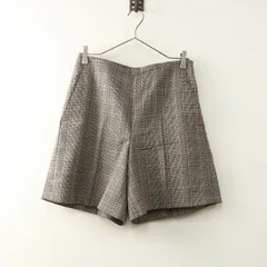 2023AW イエナ IENA グレンチェック ショートパンツ 38＼ブラック系 ショーツ ウール【2400014827873】