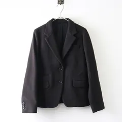 美品 MARGARET HOWELL マーガレットハウエル ウールヘリンボーン織りシングルジャケット 1 ダークブラウン┃日本製【2400014812473】のサムネイル