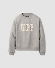 UGG アグ トレーナー グレー XSサイズ UGG ロゴ クルーネック - メルカリ