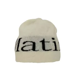 ユーズドフルギ USED古着 {{Matin Kim}} LOGO JACQUARD ショート ビーニー メンズ 表記無 