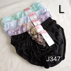 (J347)【L】5枚 レディース ショーツ 女性用下着 パンツ まとめ売り