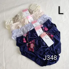 (J348)【L】5枚 レディース ショーツ 女性用下着 パンツ まとめ売り