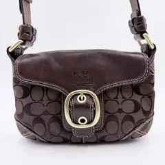 COACH（コーチ）ブリーカー ソーホー シグネチャー ショルダーバッグ ブラウン キャンバス×レザー ゴールドトーン金具 0773-11441