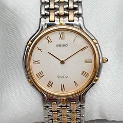 SEIKO DOLCE メンズ腕時計 ベルト難あり クォーツ 新品電池交換済 稼働品  現状品 201