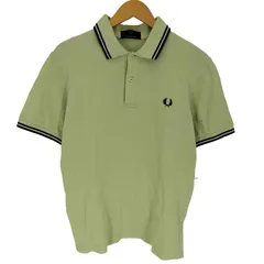 フレッドペリー FRED PERRY 英国製 ロゴ刺繍 S/S 鹿の子 ポロシャツ メンズ  38