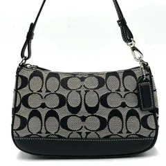 COACH コーチ ショルダーバッグ アクセサリーポーチ シグネチャー キャンバス レザー