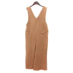 ロデオクラウンズワイドボウル RODEO CROWNS WIDE BOWL RCWB パンツ オールインワン ノースリーブ 裏起毛 M ベージュ /MN