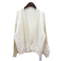フィフス fifth カーディガン ニット M 白 アイボリー /MN