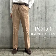 POLO RALPH LAUREN / BRADFORD FLAT FRONT TROUSER ノープリーツ　コットンチノ　イタリア製