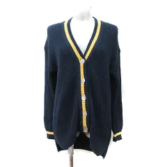 スピック&スパン Spick&Span カーディガン ニット 長袖 紺 ネイビー /YI