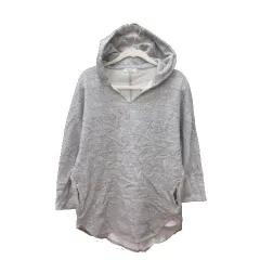 ニコアンド Niko and.. パーカー 七分袖 ライトグレー /MS