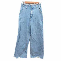 アズールバイマウジー AZUL by moussy ワイドパンツ デニム M 青 ブルー /YK