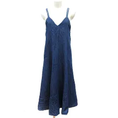 ソコラ socolla キャミワンピース ロング デニム 2 M 紺 ネイビー /MN