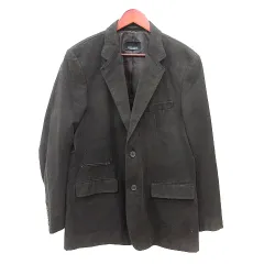 ザラマン ZARA MAN テーラードジャケット シングル 総裏地 フェイクスエード 52 XL 茶 ブラウン /MN