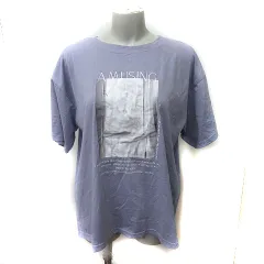 シューラルー SHOO・LA・RUE Tシャツ カットソー 半袖 M 紫 パープル /YI