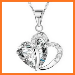 【新品】 [Josepha Lorraine] [ジョセファロレーヌ] ネックレス オープン ハート レディース チェーン 人気 シンプル 月 シルバー ゴールド プラチナ チタン ステンレス ロング 07.ホワイト 0