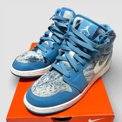 Nike Air Jordan 1 Mid GS ナイキ エア ジョーダン 1 ミッド GS ウォッシュド デニム 24cm