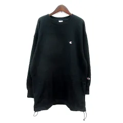 チャンピオン CHAMPION トレーナー スウェット ロゴ刺繍 長袖 F 黒 ブラック /MN