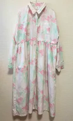 merry jenny fog flowerシャツワンピース メリージェニー　美品　ゆったりワンピース　ガーリー　花柄　即日発送☆