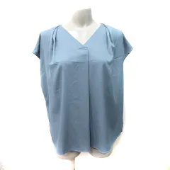 アーバンリサーチ ドアーズ URBAN RESEARCH DOORS ブラウス プルオーバー フレンチスリーブ ONE ブルーグレー /YI