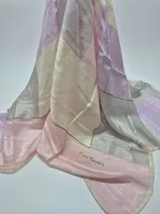【used品】pierre cardin レディーススカーフ シルク100%