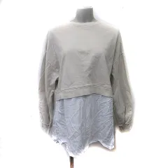 フリーズマート Free's Mart トレーナー スウェット チュニック フェイクレイヤード FR ベージュ 白 ホワイト /YI