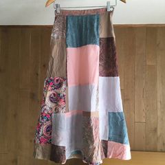 美品✨ETRO エトロ パッチワークプリント イージーフレアスカート 38