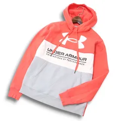 UNDER ARMOUR アンダーアーマー 秋冬 ロゴプリント★ スウェット 裏起毛 プルオーバー パーカー Sz.M メンズ トレーニング