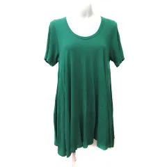 ズッカ zucca ワンピース ミニ 半袖 M 緑 グリーン /YI