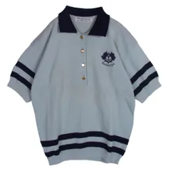 BURBERRY バーバリー Burberrys ヴィンテージ ニット ポロシャツ ライトグリーン系 38【中古】