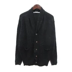パドカレ pas de calais カーディガン ニット アルパカ 長袖 38 黒 ブラック /MSのサムネイル
