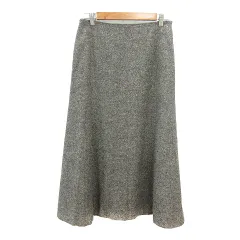 23区 オンワード樫山 フレアスカート ロング ウール 38 M グレージュ /MN