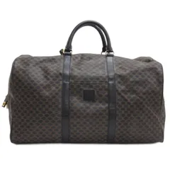 セリーヌ CELINE マカダム柄 ボストンバッグ MC98/1 ブラック系