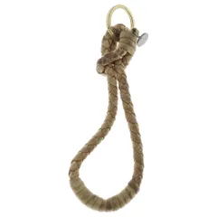 BOTTEGA VENETA (ボッテガヴェネタ) イントレチャート キーリング ブラウン/ゴールド