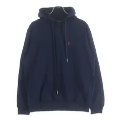 POLO RALPH LAUREN (ポロラルフローレン) スモールポニー刺繍 スウェット プルオーバーパーカー フーディー ネイビー 710688969002