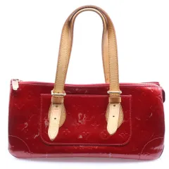 LOUIS VUITTON (ルイヴィトン) ヴェルニ ローズウッドアヴェニュー ハンドバッグ レッド エナメル×レザー M93507