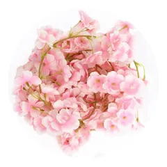 【新品】 Giyomi 桜ガーランド 桜 造花 桜の花 桜の藤 ガーランド さくら花輪 春の花 ボリュームたっぷり135頭花 桜まつりお花見 フェイクフラワー インテリア 壁掛け 撮影小道具入学式 母の日 結婚式 プロポーズ パーティー 飾り (薄ピンク2 0