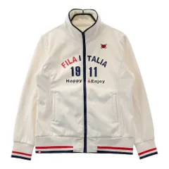 サイズ：LL FILA GOLF フィラゴルフ  長袖 ジップジャケット 裏起毛  ホワイト系 [240101634728] ゴルフウェア レディース ストスト