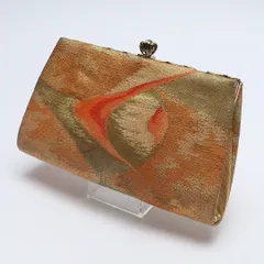 バッグ 礼装用 正絹 Aランク 和装小物 金系 赤系 1222-00675