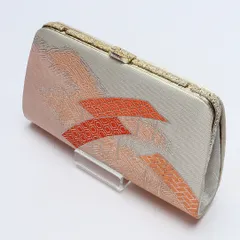 バッグ 礼装用 正絹 Bランク 和装小物 白系 朱系 1222-00878