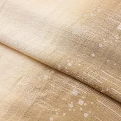 帯揚げ 夏物 絽 正絹 Bランク クリーム系 黄系 1230-00565