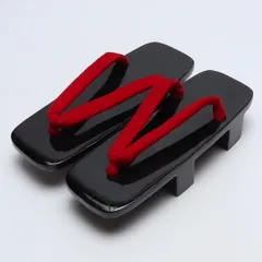 未使用品 下駄 カジュアル S 木製 Bランク 和装小物 黒系 1244-00777