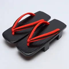 未使用品 下駄 カジュアル S 木製 Bランク 和装小物 黒系 1244-00779