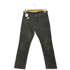 ユーズドフルギ USED古着 レザー切替 ダブルニー ペインターデニムパンツ メンズ  30×33