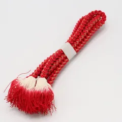 帯締め 振袖用 ポリエステル Sランク 丸組紐 赤系 金系 1236-01219