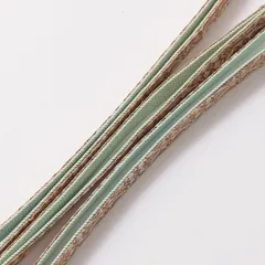 帯締め 正絹 Bランク 平組紐 クリーム系 水色系 共箱 D 1236-01381