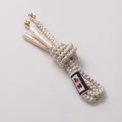 新古品 羽織紐 Nランク 礼装用 金糸 正絹 和装小物 白系 1242-00963