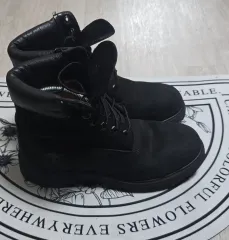 (250 255)ティンバーランド 6インチ ウォータープルーフ プレミアム ブラックブーツ