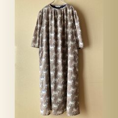 未使用✨️ ツハル LIBERTY koh & Eito柄ビエラワンピース 猫 - メルカリ