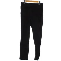 セオリー Theory パンツ イージー 麻 リネン 2 黒 ブラック 無地 ゴムウエスト フルレングス /GG ■ECD001